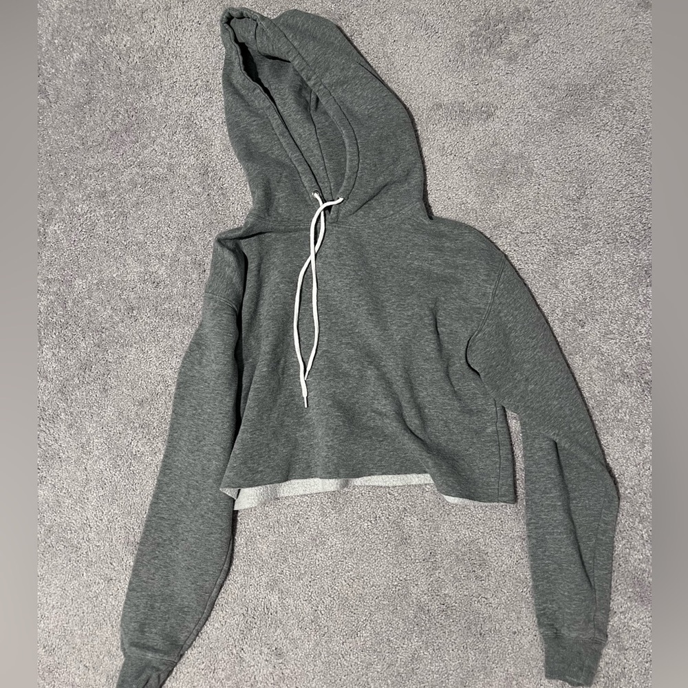 Wild Fable Gray Cropped Hoodie